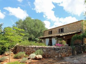 Algaida Mallorca stone facade finca with guest house and pool