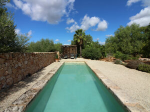 Algaida Mallorca stone facade finca with guest house and pool